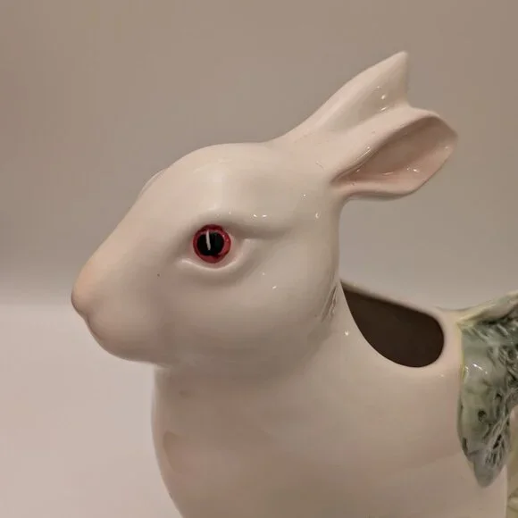 Vintage Pizzato Italy Bunny Pitcher – Handcrafted Ceramic Easter Rabbit 10.5" - Picture 5 of 7